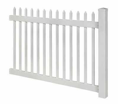 WamBam No-Dig BL19101 Nantucket Picket Vinyl Fence White