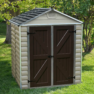 Palram SkyLight 6 ft. 1 in. W x 5 ft. D Plastic Storage Shed