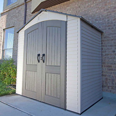 Lifetime 6 ft. 6 in W x 4 ft. 5 in. D Plastic Storage Shed