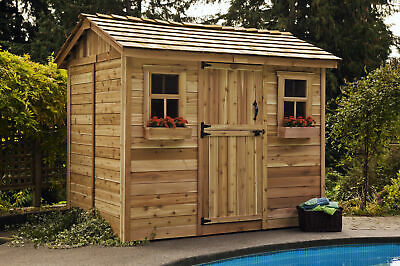 Outdoor Living Today Cabana 9 ft. W x 6 ft. D Wooden Storage Shed