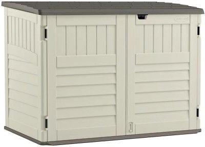 Suncast Stow-Away 3x8x 5x11 Resin Storage Shed Secure 3-Door Locking System