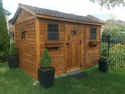 Outdoor Living Today Cabana 12 ft. W x 8 ft. D Wood Storage Shed