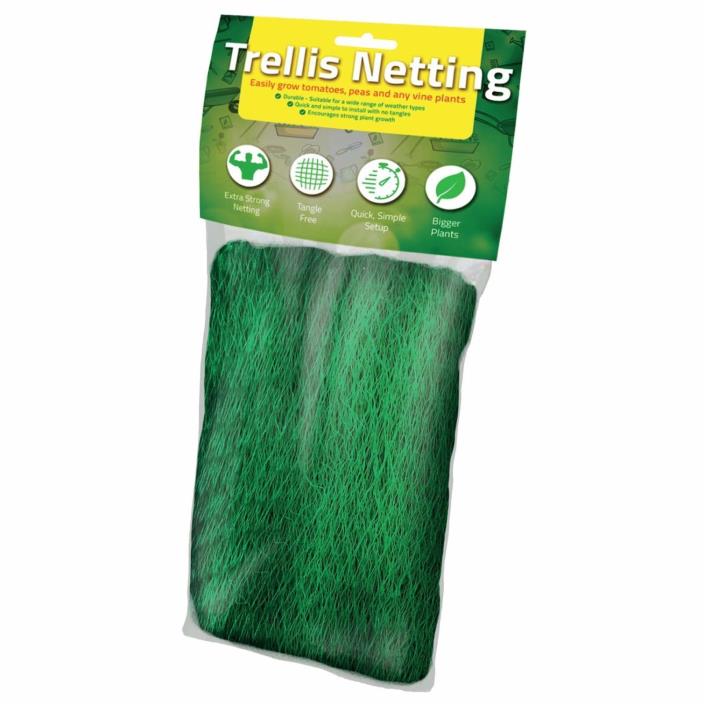 Large Trellis Netting Heavy Duty NET Grow Garden Flowers Green Pea Cucumber New