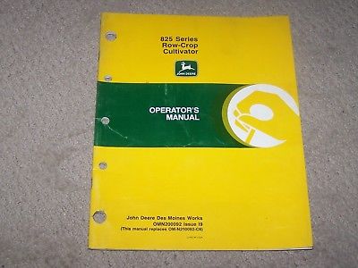 John Deere Used 825 Series Row Crop Cultivator  Operators Manual B9