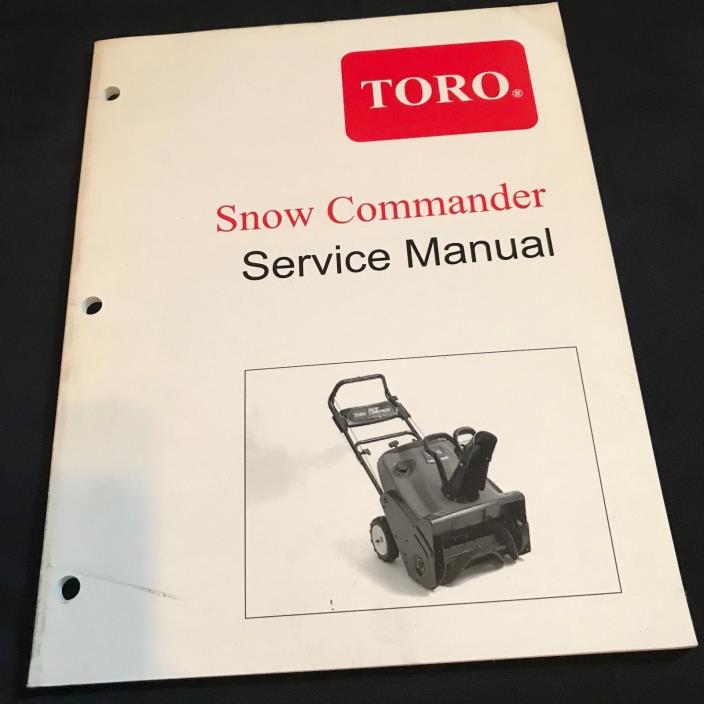 TORO Snow Commander Service Manual  (BOX E)