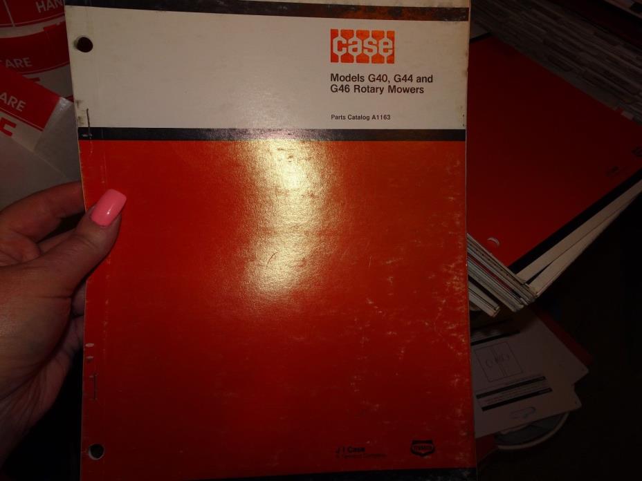 1975 Case G40 G44 G46 Rotary Mower Parts Catalog A1163