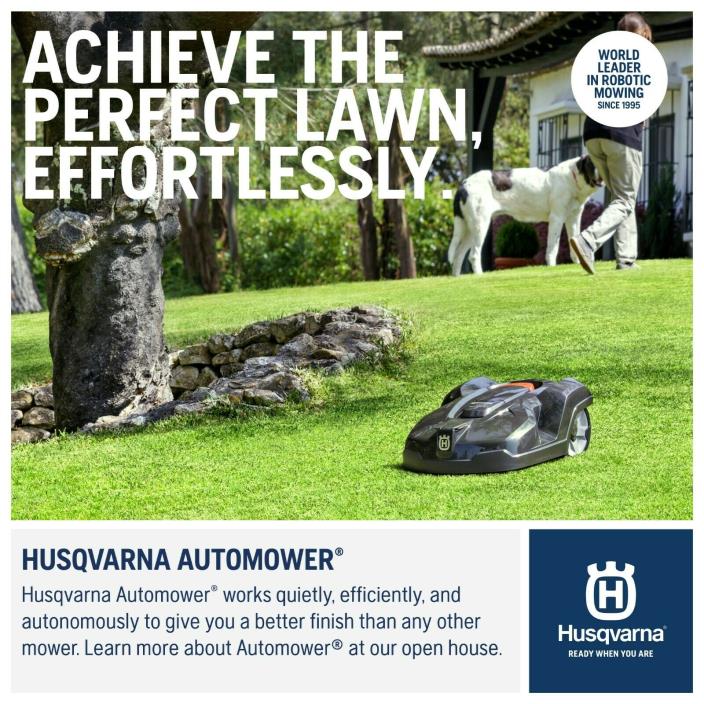 2018 Model 315X HUSQVARNA AUTOMOWER WITH 2 YEAR FREE WARRANTY