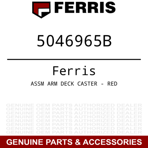 Genuine Ferris ASSM ARM DECK CASTER - RED Part# 5046965B