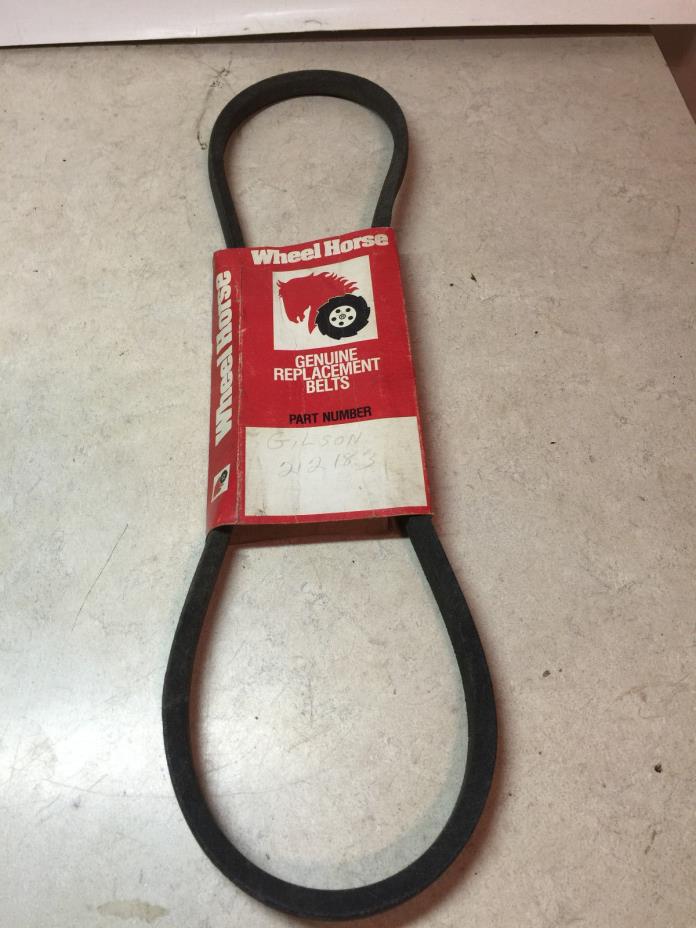 ORIGINAL WHEEL HORSE BELT WITH CARDBOARD SLEEVE WITH LOGO PART # 212183
