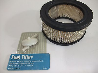 >FREE FUEL FILTER w/ Briggs AIR FILTER 392286 *Fits 252400 253400 255400 10-12HP