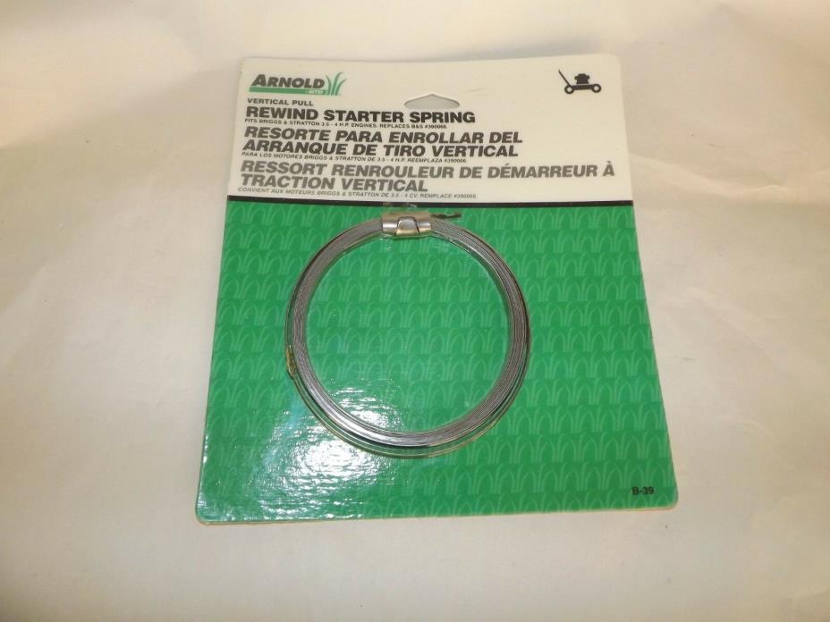 arnold vertical pull rewind starter spring briggs 3.5 - 4 hp  new #390066