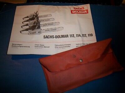 NEW DOLMAR MANUAL WITH POUCH FITS 112 114 117 119 OEM FREE SHIPPING DO1