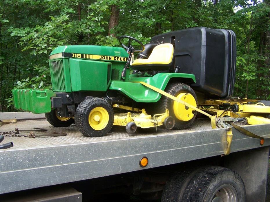 john deere 318 garden tractor riding mower 50