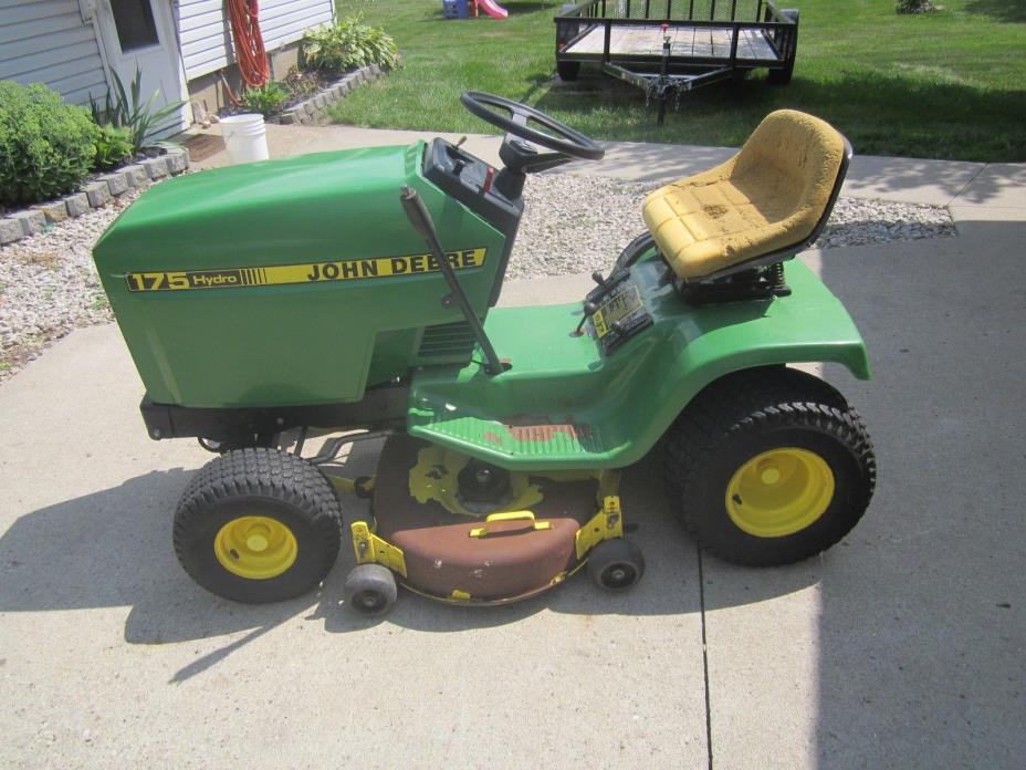 John Deere 175 lawn mower runs good, needs trans or hydro