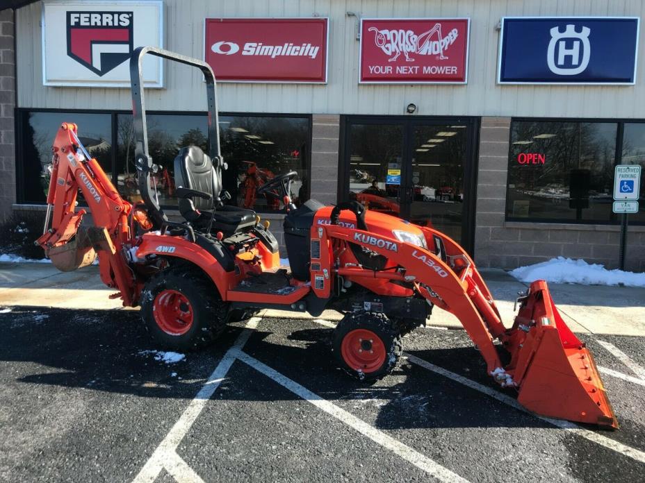 2017 KUBOTA BX23S SUB COMPACT TRACTOR/LOADER/MOWER/BACKHOE 97 HRS 4WD CLEAN!