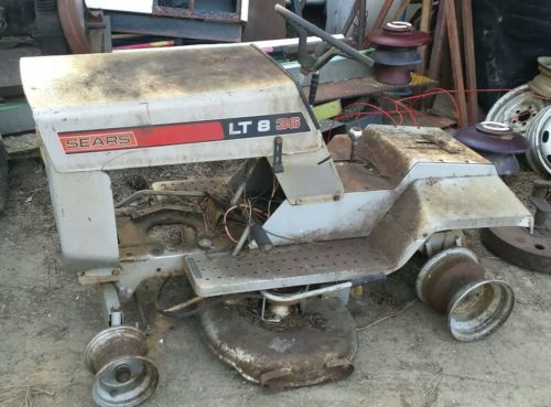 1974 SEARS LT 8 36 RIDING LAWN MOWER CHASSIS for resortation or mods
