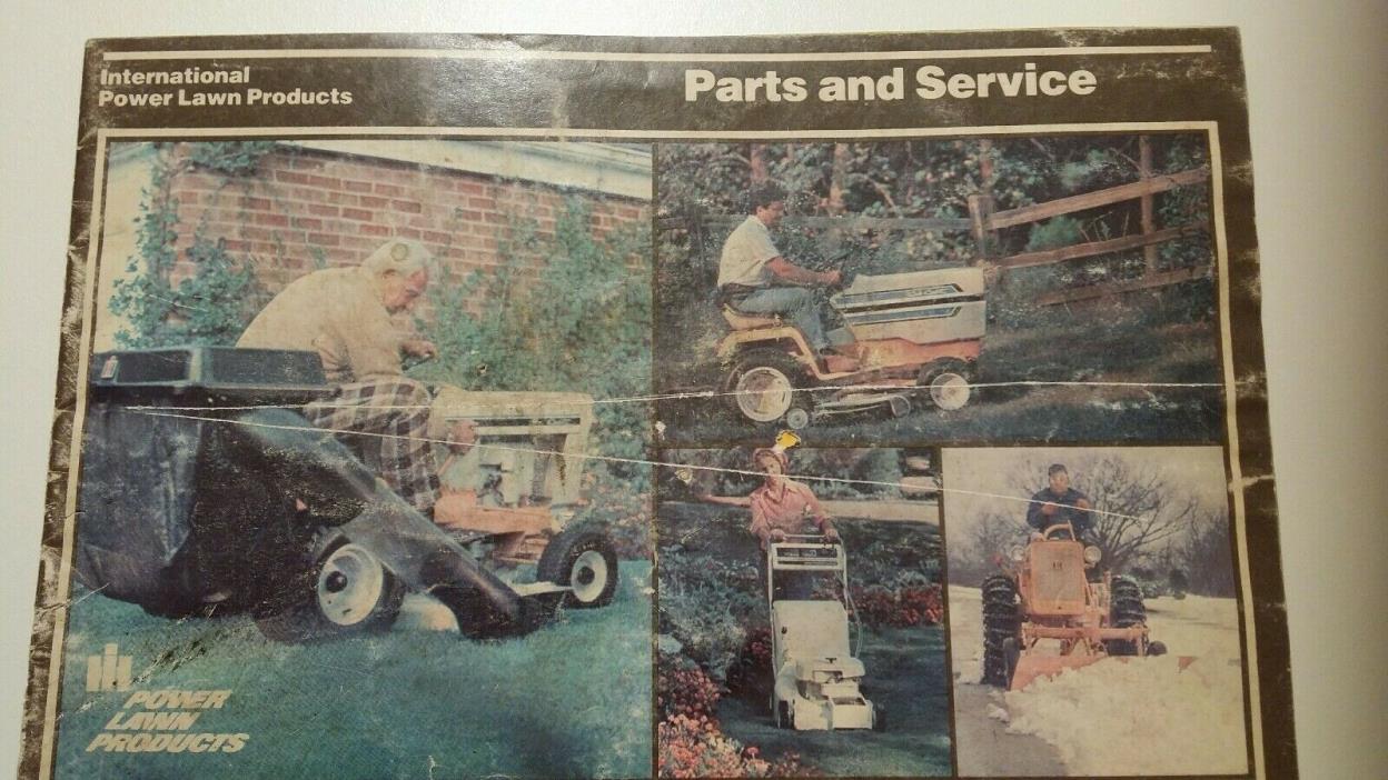 INTERNATIONAL HARVESTER /CUB CADET POWER LAWN PRODUCTS PARTS & SERVICE BROCHURE