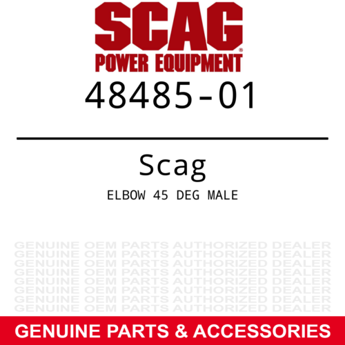 Genuine Scag ELBOW 45 DEG MALE Part# 48485-01