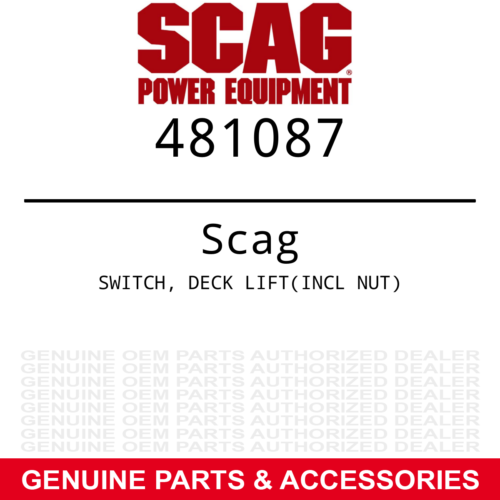 Genuine Scag SWITCH DECK LIFT(INCL NUT) Part# 481087