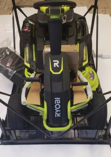 Ryobi 38-Inch Cruise Control 100 Ah Battery Electric Stamped Riding Lawn Mower