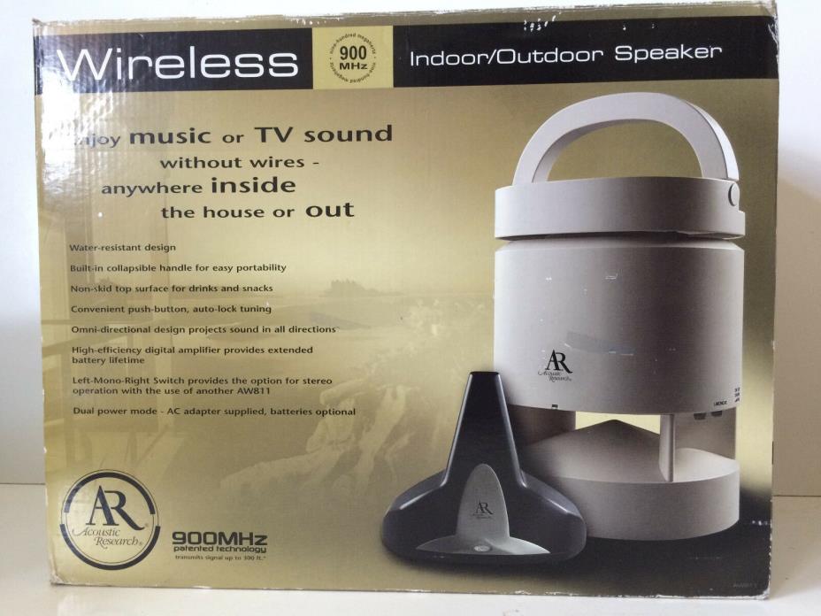 NOS Indoor Outdoor Wireless Speaker AR Acoustic Research AW811