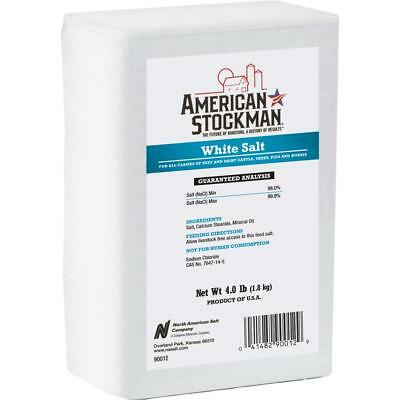 American Stockman Plain White Salt Block  Pack of 15