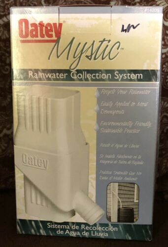 Oatey Mystic White Downspout Rainwater Collection System NEW in Box