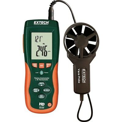 Extech Hd300 Cfm/Cmm Thermo-Anemometer With Built-In Infrared Thermometer