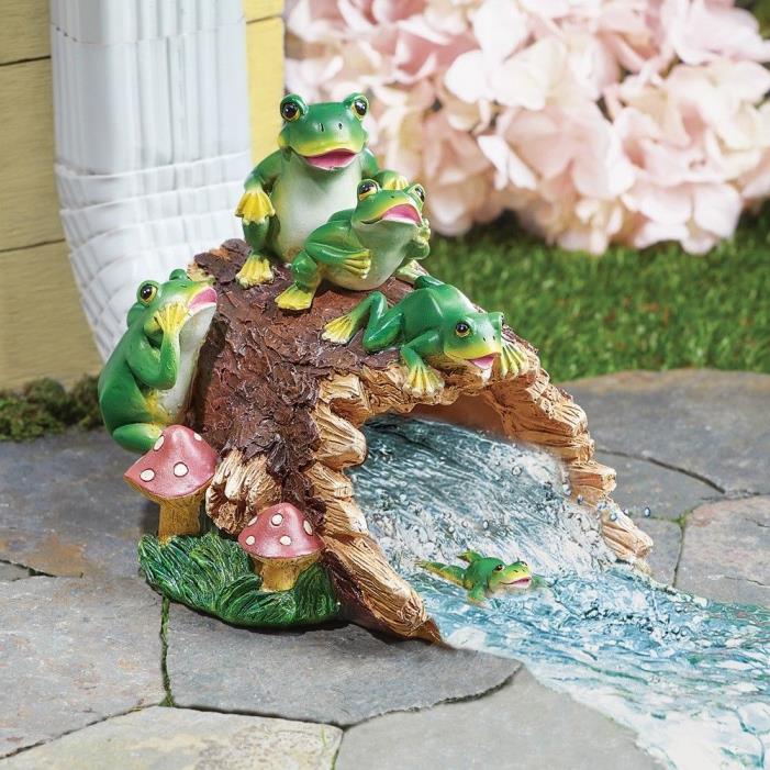 Frog Family Garden Downspout Cover Extension Diverter