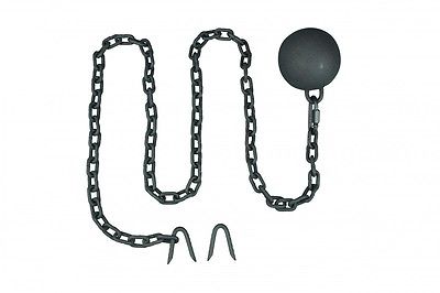 Gate Latch Cast Iron Cannonball and 5 Feet Chain | Renovator's Supply
