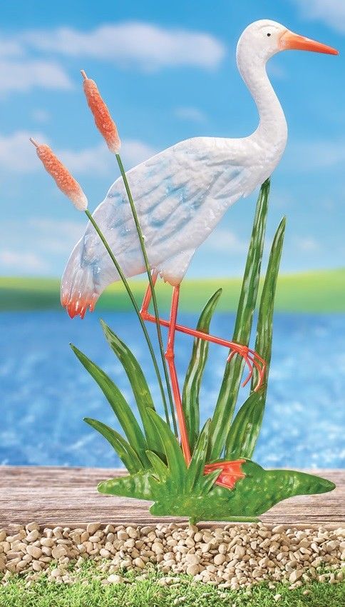 Crane Wall Decor and Garden Stake