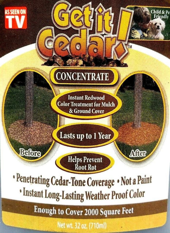 Science Solutions Get It Cedar Concentrate, Instant Cedar Color Mulch Treatment