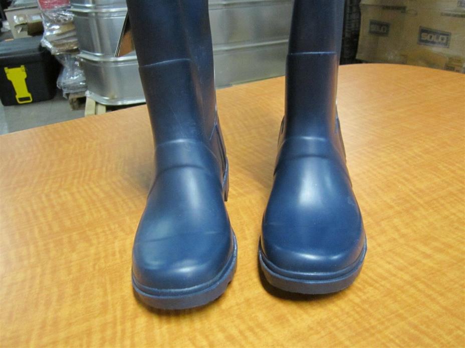 Town & Country Wellington Pull On Knee Boots Navy Blue TFW 613 Men's Size 6 New