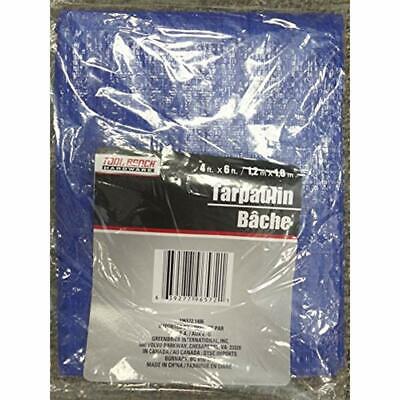 Tarps Tool Bench Hardware 4' X 6' Blue Tarpaulin -