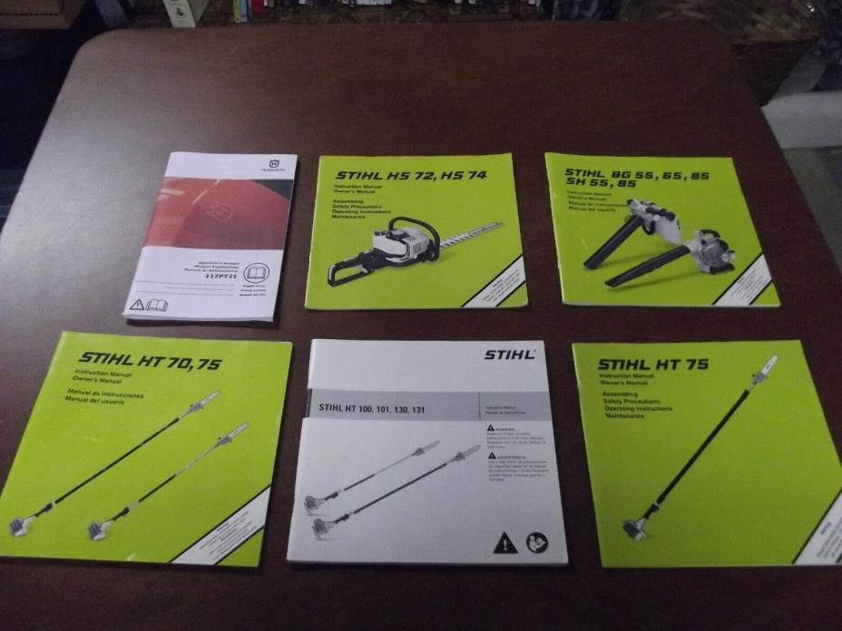 Stihl/Husqvarna Pole Saws Manuals & Stihl Hedge Trimmer & Leaf Blower Manuals