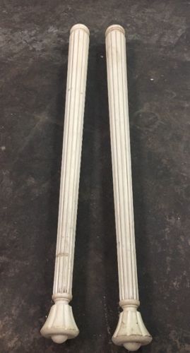 Vintage Antique Pair of 42.5” Tall Wedding Plastic Decirative Columms
