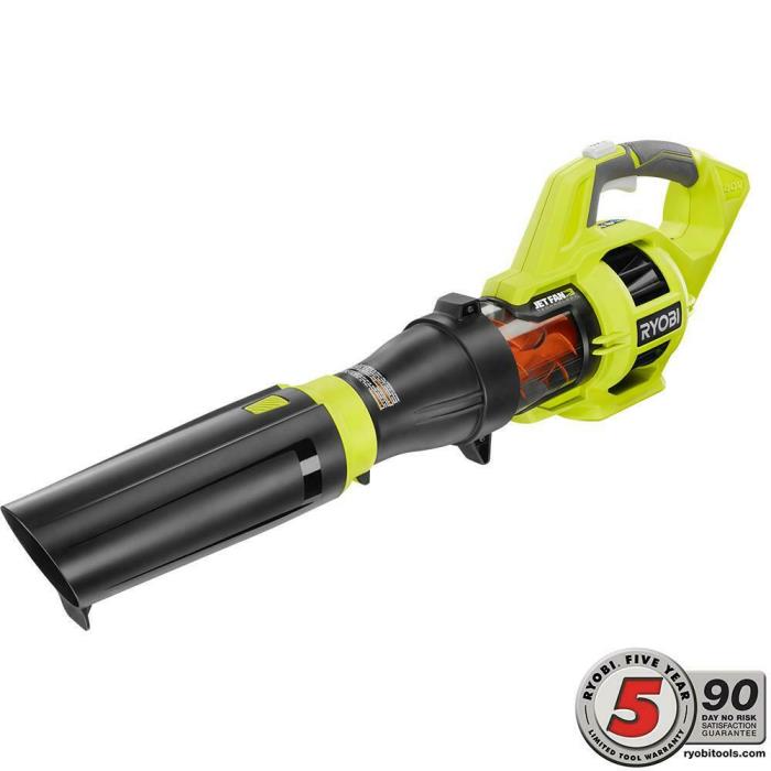 Ryobi Leaf Blower 40-Volt Lithium-ion Cordless 110 MPH Variable-Speed Bare Tool
