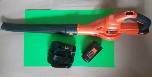 BlACK AND DECKER  LSW40 40V MAX CORDLESS BLOWER W/ BATTERY AND CHARGER