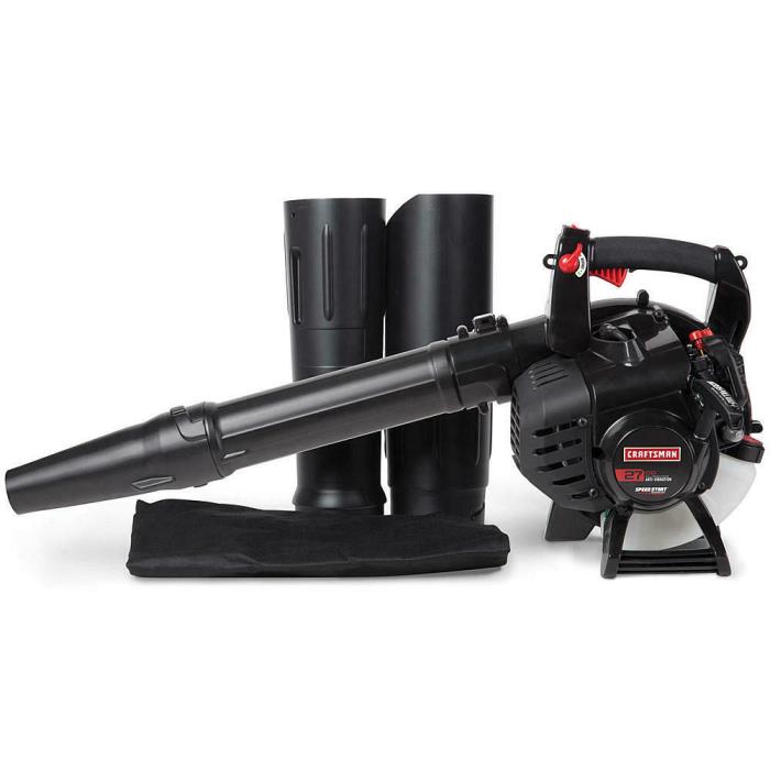Craftsman 2 Cycle 27cc Gas Handheld Blower with Vacuum Kit 41BS2BVG799