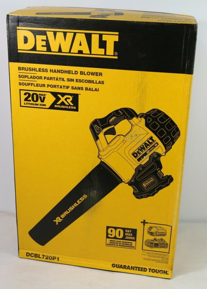 DEWALT DCBL720P1-20V MAX 5.0 Ah Lithium Ion XR Brushless Blower w/Batt & Charger