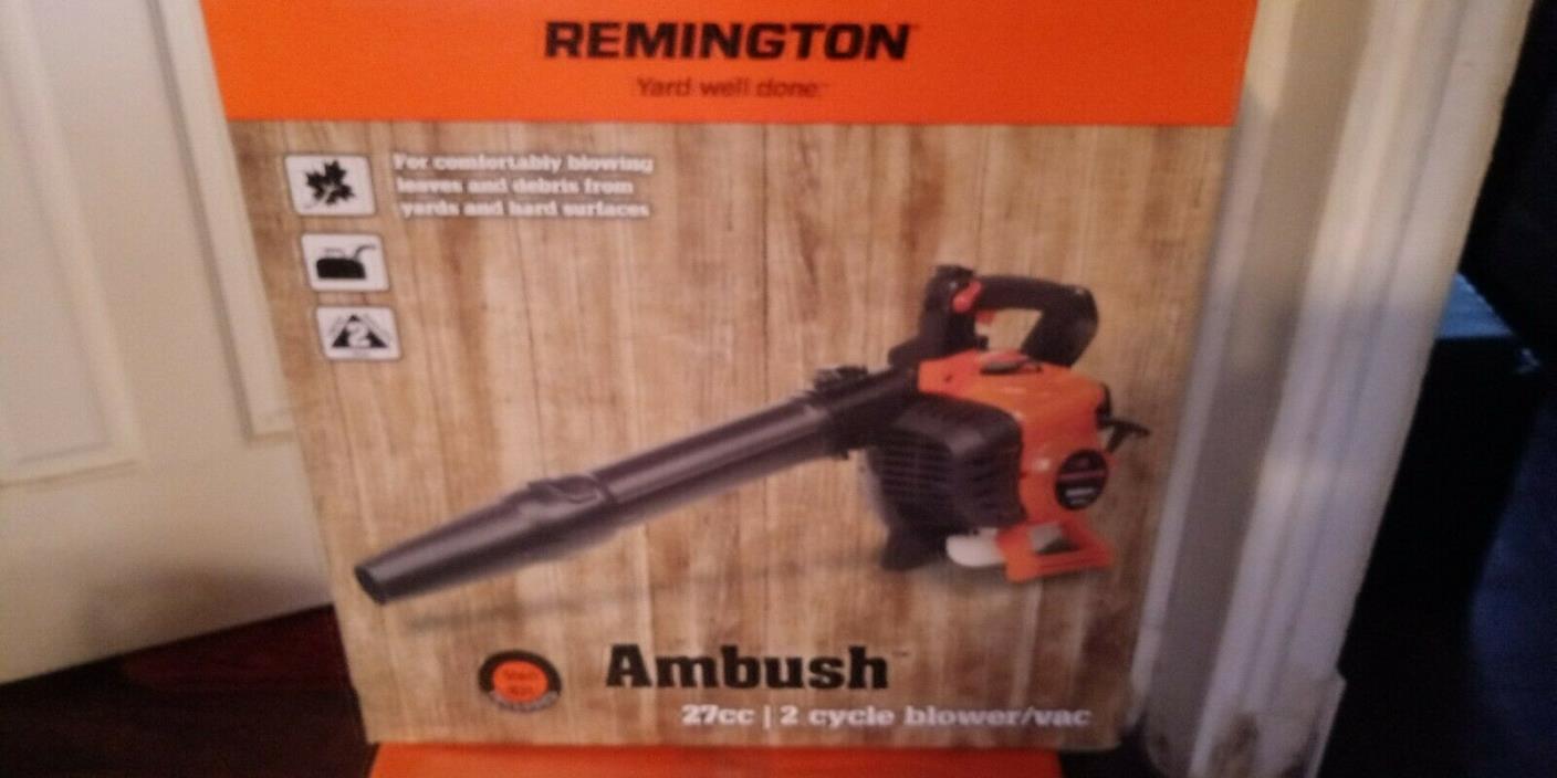 Remington RM2BV Ambush 27cc 2-Cycle Gas Leaf Blower with Vacuum Accessory