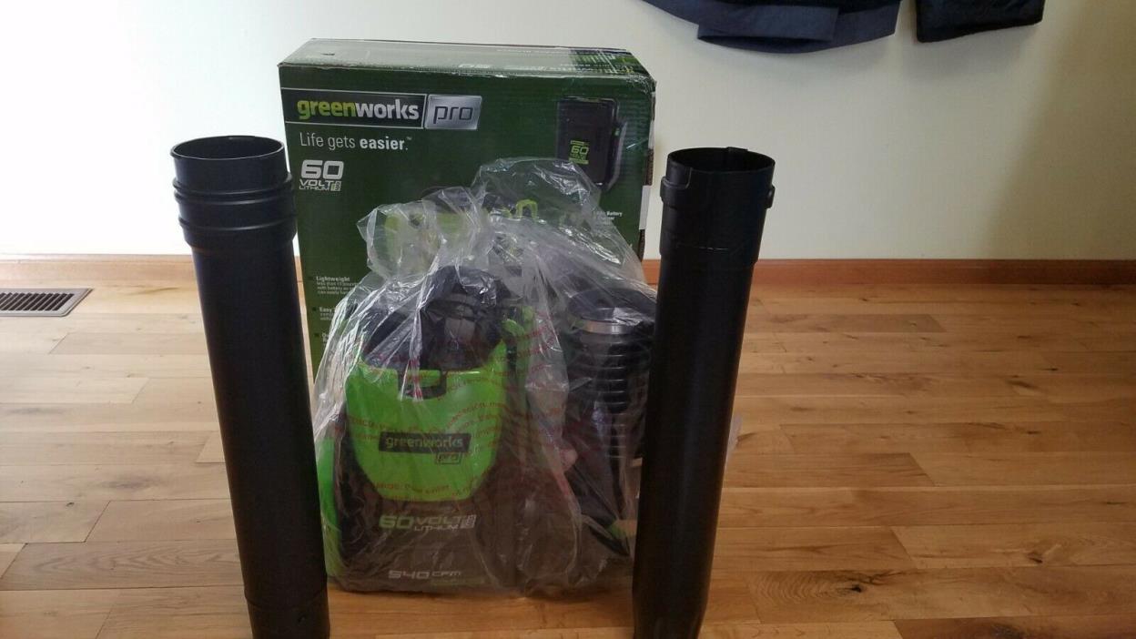 Greenworks 60-Volt  Cordless Backpack Leaf Blower BPB60L510 (tool only)