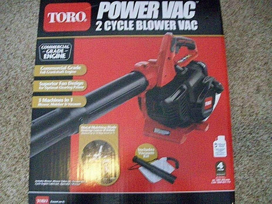 Toro Gas Leaf Blower 460 CFM 25.4cc 2-Cycle Vacuum 150 MPH, Mulcher