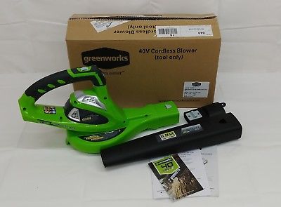 GreenWorks G-MAX 40V 150 MPH Variable Speed Cordless Leaf Blower Tools Only