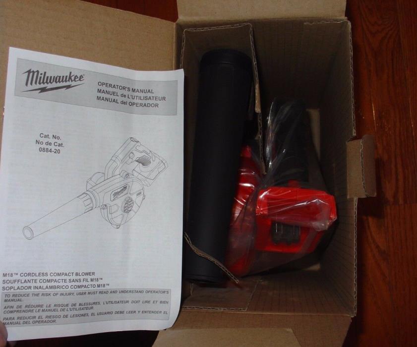 Milwaukee 0884-20 18V M18 Compact Blower (Tool Only) New