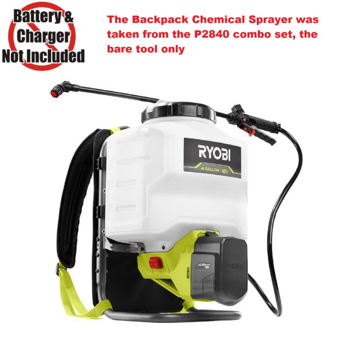 Ryobi ONE+ 18V 18-Volt Lithium-Ion Cordless Backpack Chemical Sprayer,from P2840