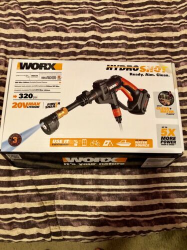 WORX WG629 Cordless Hydroshot Portable Power Cleaner USED