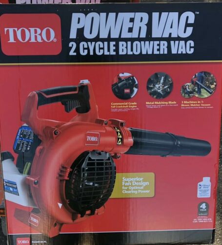 New Toro Gas Leaf Blower Vacuum Mulcher 150 MPH 460 CFM 25.4cc 2-Cycle 51988