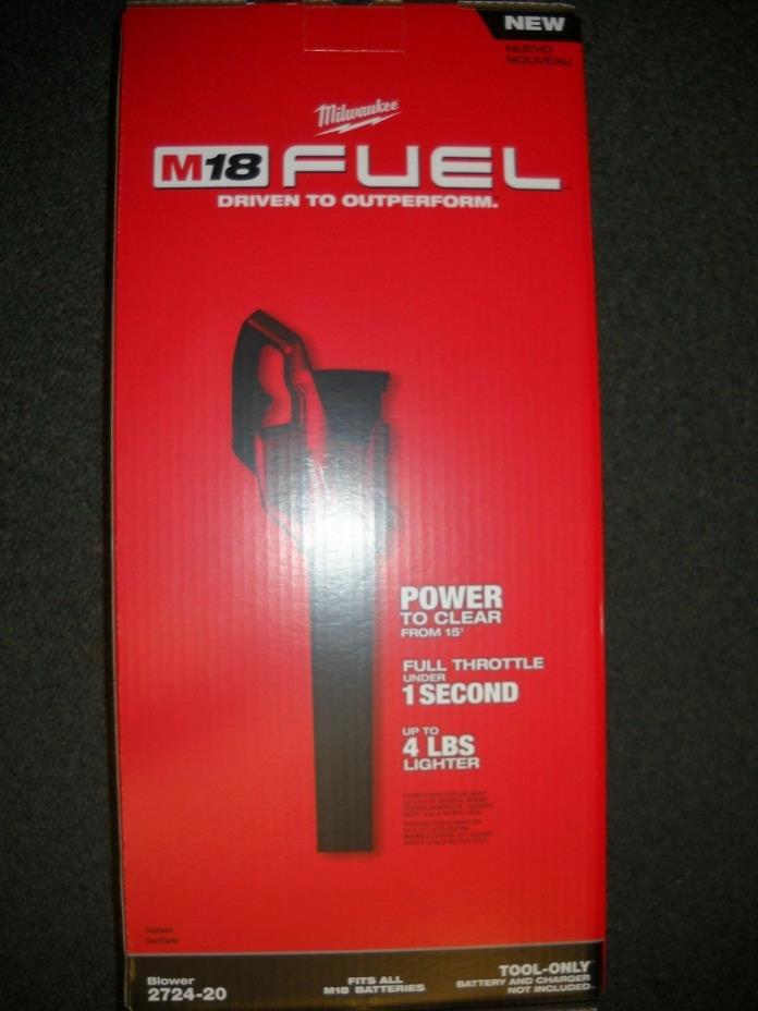 Milwaukee 2724-20 M18 18 Volt Cordless Hand Held Leaf Blower NEW