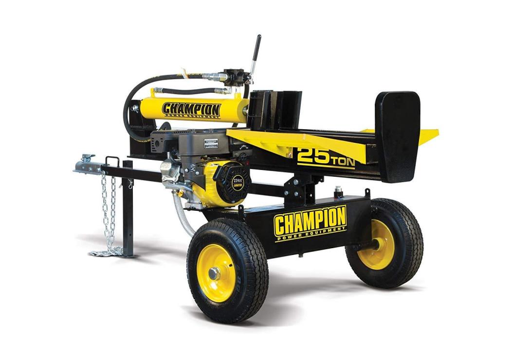 Champion 25-Ton 196cc Full Beam Towable Log Splitter #100251